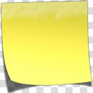 eXMac Final, yellow sticky note transparent background PNG clipart