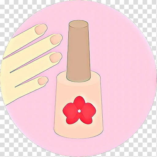 pink nail polish cosmetics nail care material property, Cartoon, Plate, Tableware, Heart, Finger transparent background PNG clipart