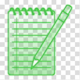 Some neon color dock icon, Notepad transparent background PNG clipart