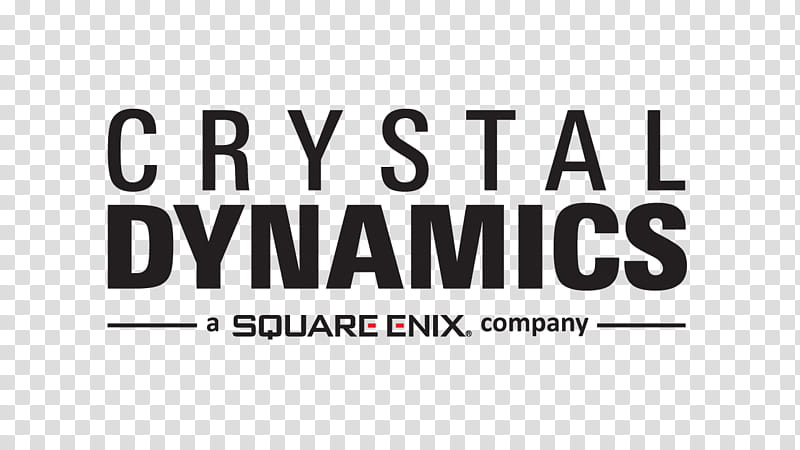 Logo Text, Crystal Dynamics, Line, Area transparent background PNG clipart