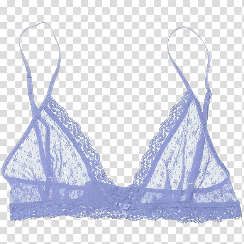 Lilac s, blue and white floral brassiere transparent background PNG clipart