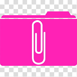 MetroID Icons, white and pink safety clip folder icon transparent background PNG clipart