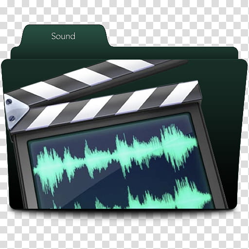 Final Cut Studio Folders Set, Soundtrack Pro icon transparent background PNG clipart