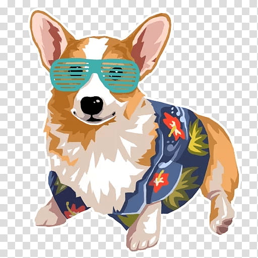 Cartoon Dog, Pembroke Welsh Corgi, Cardigan Welsh Corgi, Telegram, Sticker, Breed, Snout, Vkontakte transparent background PNG clipart