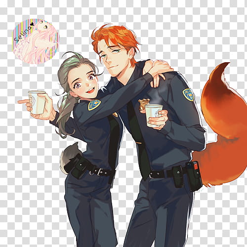 Render Nick and Judy zootopia  transparent background PNG clipart