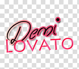 Demi Lovato TEXT transparent background PNG clipart