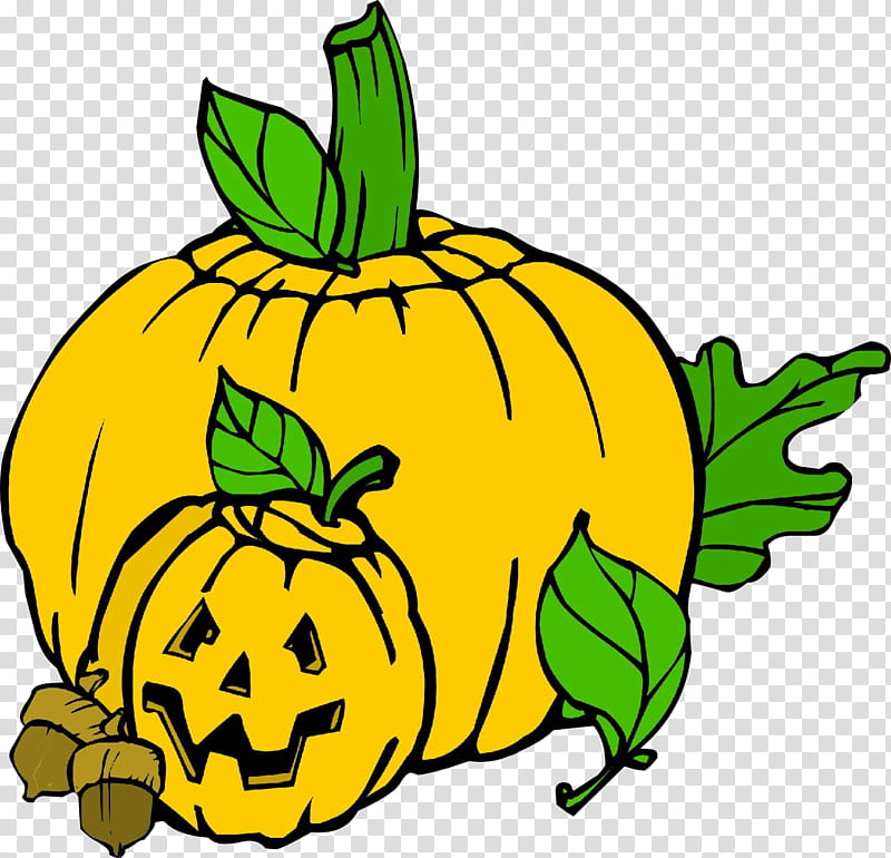 Pumpkin, Calabaza, Leaf, Winter Squash, Cucurbita, Yellow, Vegetable, Plant transparent background PNG clipart