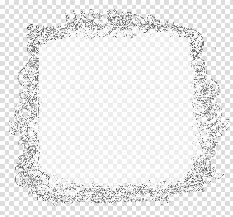 Flourish Frame, square white frame illustration transparent background PNG clipart