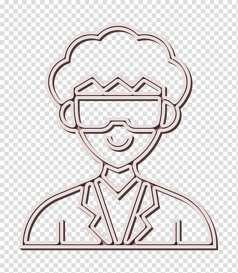 Careers Men icon Researcher icon Specialist icon, Head, Line Art, Glasses transparent background PNG clipart