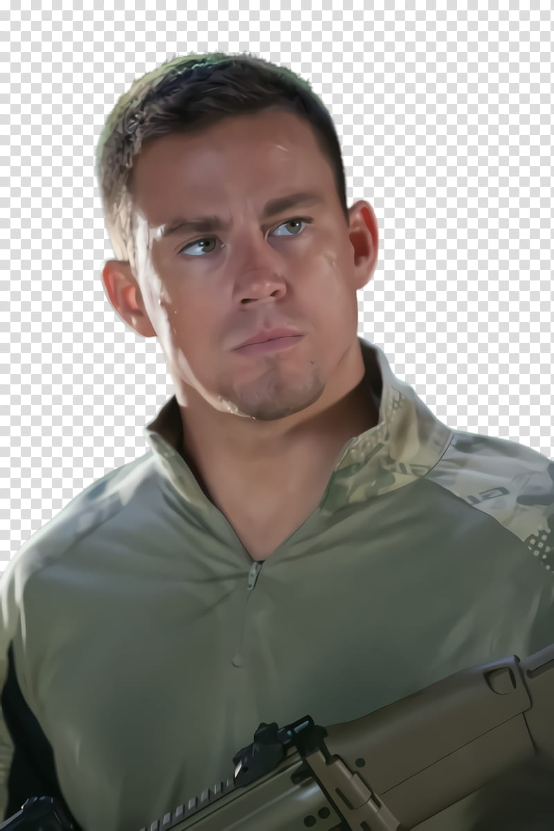 Gun, Channing Tatum, Military, Soldier, Forehead, Uniform, Ballistic Vest transparent background PNG clipart