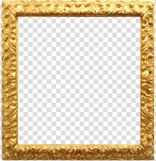 The Golden Age, brown floral painting frame transparent background PNG clipart