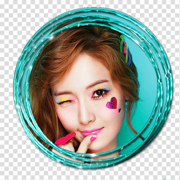 SNSD Jessica Glitter Circle Rings transparent background PNG clipart