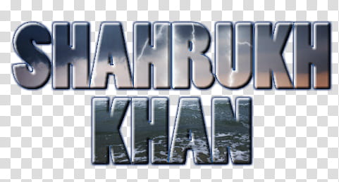Texto Shahrukh Khan transparent background PNG clipart