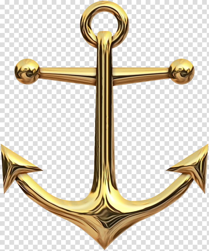 Metal, Anchor, Drawing, less Anchor, Symbol, Rope, Brass, Bronze transparent background PNG clipart