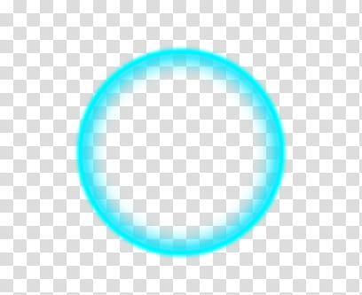 circle, teal neon-light ring art transparent background PNG clipart