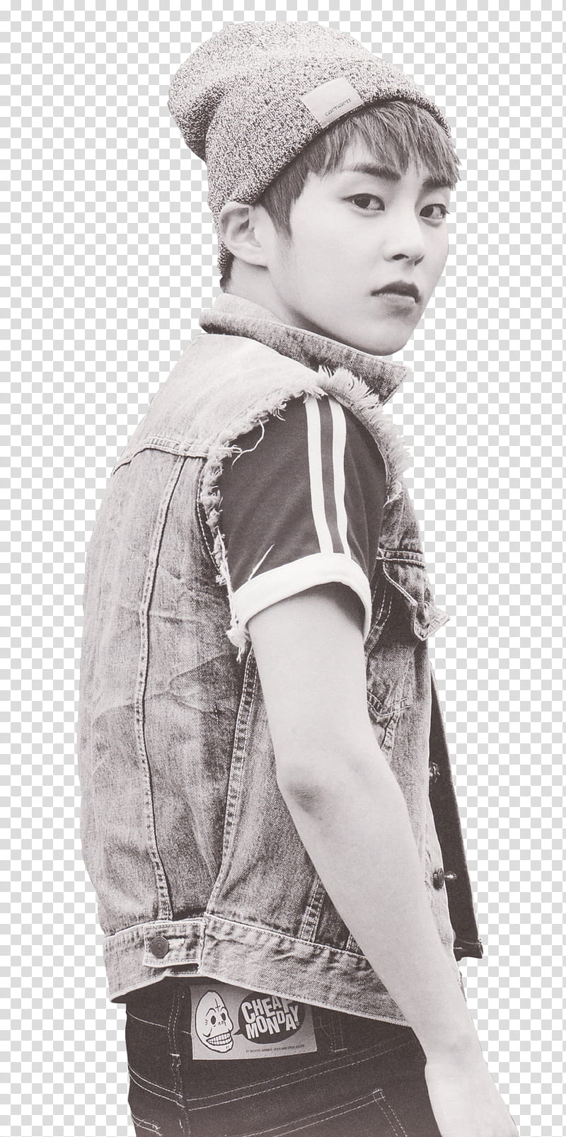 EXO, man looking at camera transparent background PNG clipart