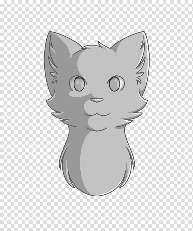 Cat Head Shot Line Art, white cat with black background transparent background PNG clipart