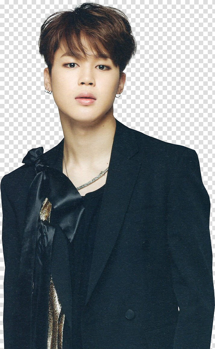 BTS, man wearing black notched lapel jacket transparent background PNG clipart