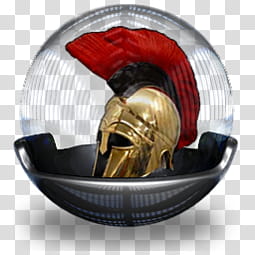 Sphere   , gold and red knight helmet transparent background PNG clipart