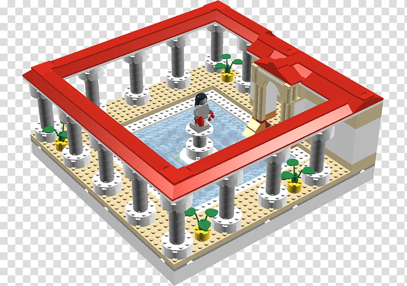 Building, Roman Baths, Public Bathing, House, Thermae, Lego, Ancient Roman Architecture, Toy transparent background PNG clipart