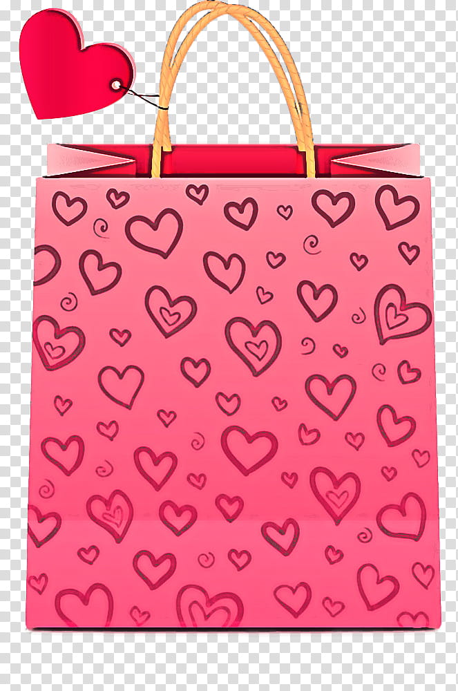 Shopping bag, Handbag, Pink, Paper Bag, Material Property, Luggage And Bags, Heart, Tote Bag transparent background PNG clipart