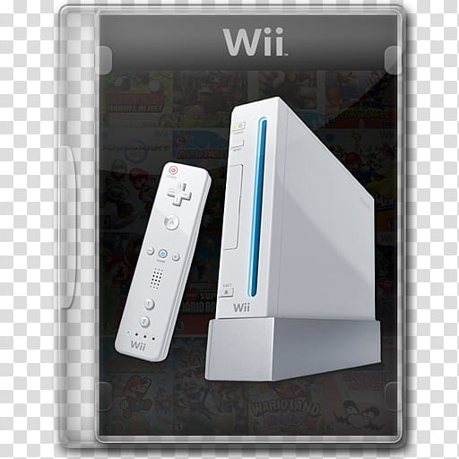 Console Series, white Nintendo Wii console transparent background PNG clipart