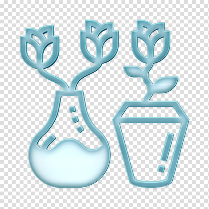 Home Decoration icon Vase icon, Turquoise transparent background PNG clipart
