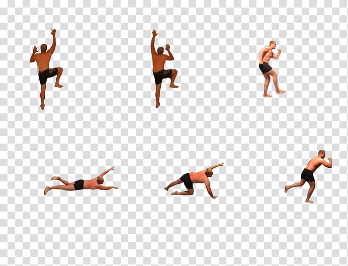 shrunken man , man performing moves illustration transparent background PNG clipart