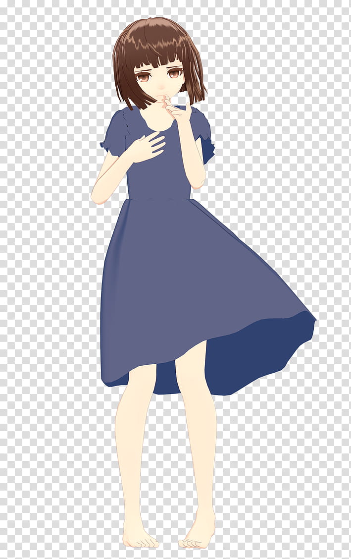 * ALIZA [ AU HORROTALE ] REMAKE / WIP, girl wearing blue dress transparent background PNG clipart