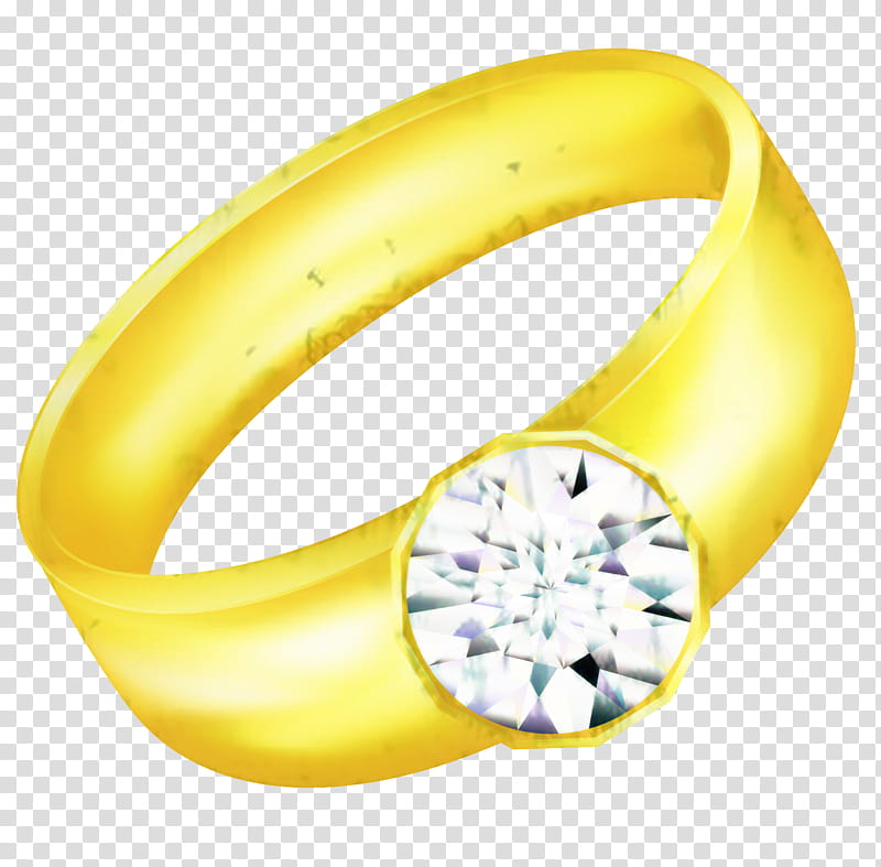 Yellow, Body Jewellery, Ring, Engagement Ring, Diamond, Metal transparent background PNG clipart