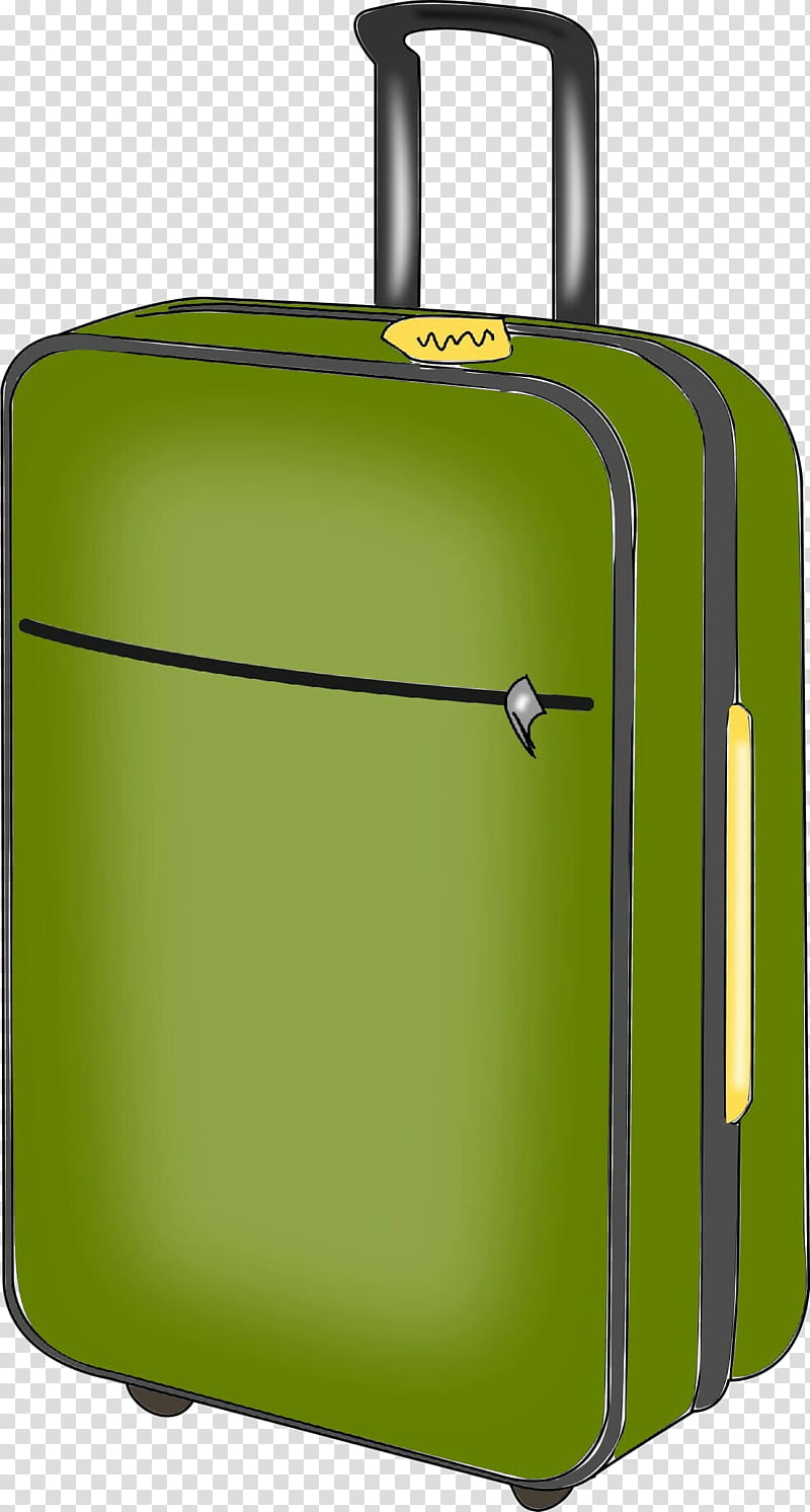 suitcase green hand luggage baggage luggage and bags, Pop Art, Retro, Vintage transparent background PNG clipart