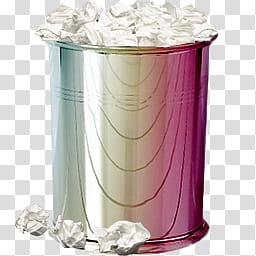 Trashes For The Masses, iridescent trash can transparent background PNG clipart