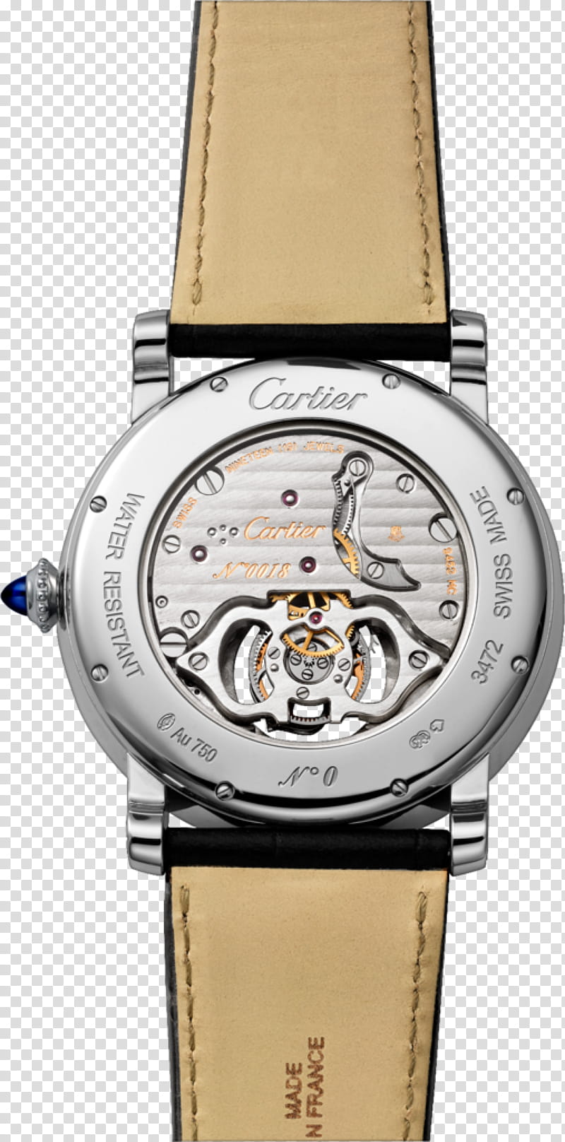 Cartoon Clock, Watch, Tourbillon, Rotonde De Cartier, Gold, Watchmaker, Movement, Repeater transparent background PNG clipart