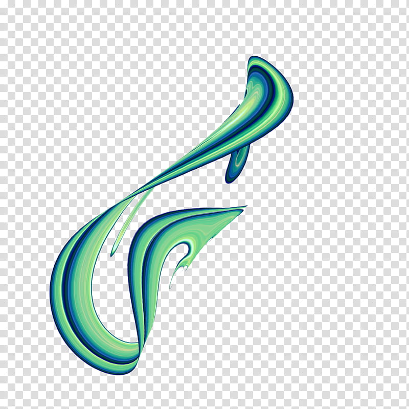 Aoi, green and blue swirl transparent background PNG clipart