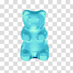 AESTHETIC GRUNGE, teal gummy bear candy transparent background PNG clipart
