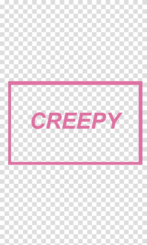 creepy text inside box transparent background PNG clipart