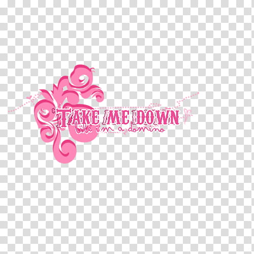 Textos, take me down text transparent background PNG clipart