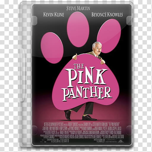 Movie Icon , The Pink Panther, The Pink Panther DVD case transparent background PNG clipart