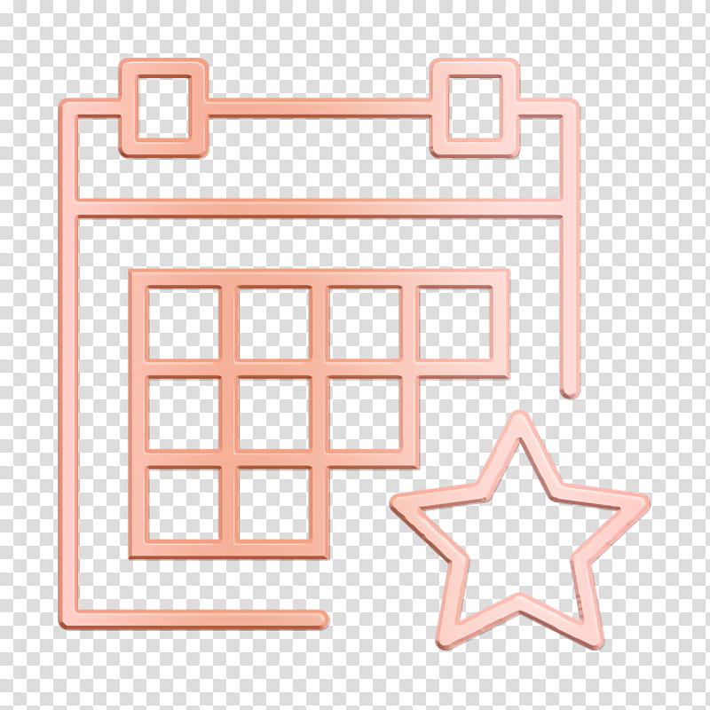 Interaction Set icon Calendar icon, Line, Square transparent background PNG clipart