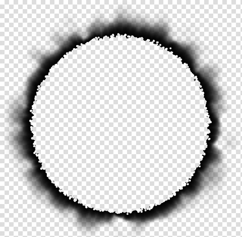 Burned Edges I s, round black and white art transparent background PNG clipart
