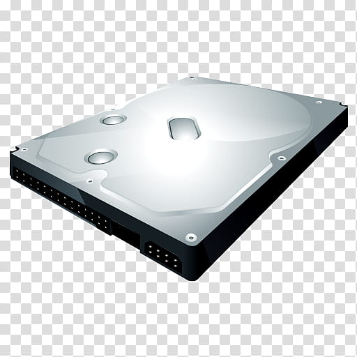 HP Dock Icon Set, HardDrive, black and gray HDD illustration transparent background PNG clipart