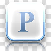 Home for your Browser, blue and white letter-P logo transparent background PNG clipart