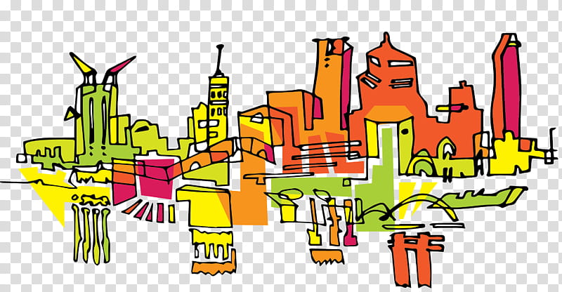 City Skyline, Yellow, Meter, Human Settlement, Neighbourhood, Cityscape, Urban Design transparent background PNG clipart