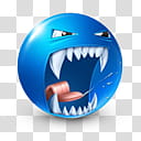 Very emotional emoticons , , blue shark ball illustration transparent background PNG clipart