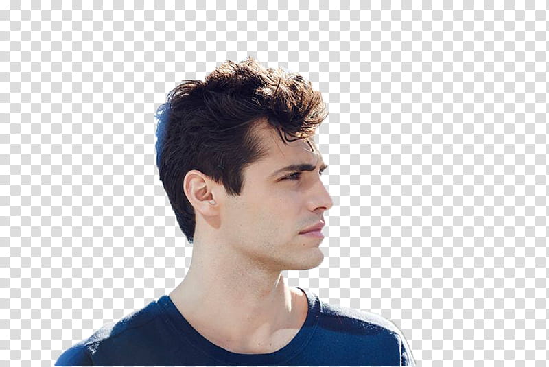 Matthew Daddario, man in blue crew-neck T-shirt transparent background PNG clipart