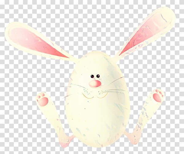 Easter Bunny, Rabbit, Easter
, White, Pink, Rabbits And Hares, Beige, Ear transparent background PNG clipart