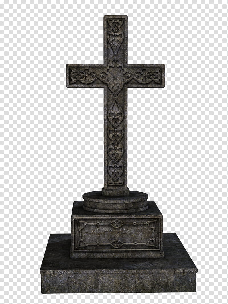 Cross, gray cross statue transparent background PNG clipart