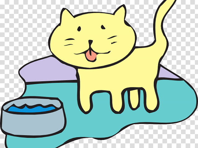 Dog And Cat, Pet, Bowl, Dish, Drinking Water, White, Yellow, Whiskers transparent background PNG clipart