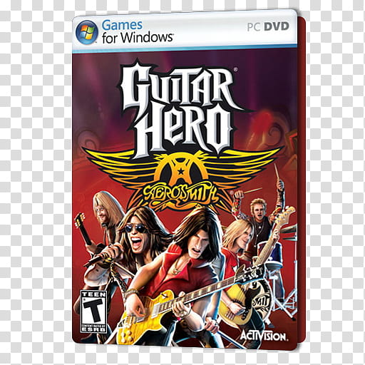 PC Games Dock Icons , Guitar Hero III Aerosmith, PC Guitar Hero Aerosmith case transparent background PNG clipart