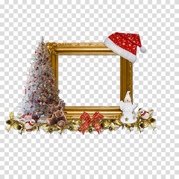 Snow Christmas Tree, Santa Claus, Christmas Day, Frames, Snow Globes, Rudolph, Fotorahmen, Le Cadre transparent background PNG clipart